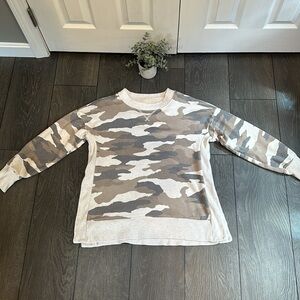 Woman’s Aerie light sweatshirt brown camo color